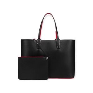 Christian Louboutin Black Cabata Calfskin Large Leather Tote